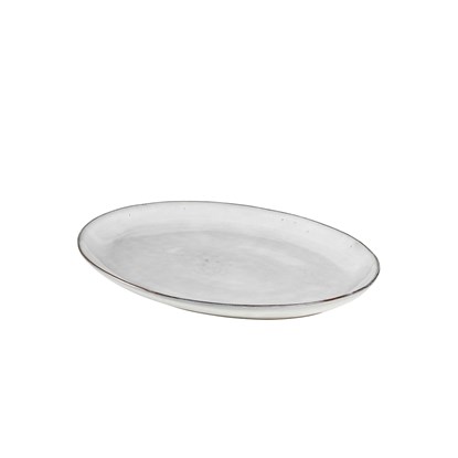 Oválný talíř NORDIC SAND 35,5 cm pískový_0