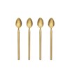 Dlouhá lžička Broste TVIS zlatá SET/4ks_0