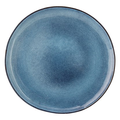Kameninový talíř P.28.5 cm modrý_2