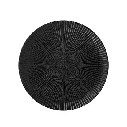 Černý kameninový talíř Neri - 18 cm_2