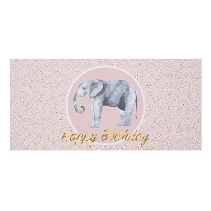 Dárková obálka 23x11 cm Happy Birthday Elefant_1