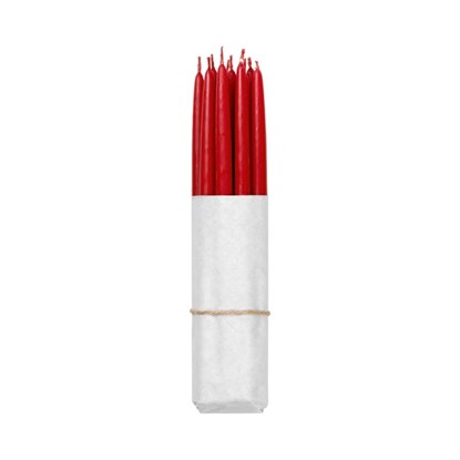 Máčené svíčky - červené SET/10ks_0
