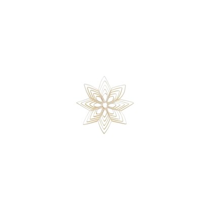 Papírová ozdoba hvězda QUILLING 10 cm bílá_0