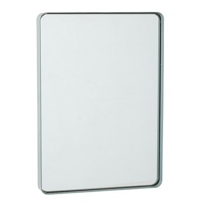 Oválné zrcadlo s mátově zeleným rámem 35x25 cm_0