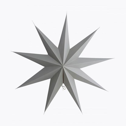 Obrázok Papierová 9cípa hviezda STAR GREY 60 cm šedá