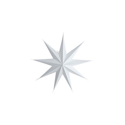 Obrázok Papierová 9cípa hviezda STAR WHITE 45 cm biela
