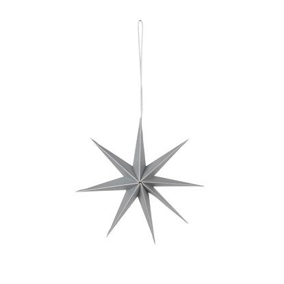 Papírová hvězda STAR 15cm stříbrná_0