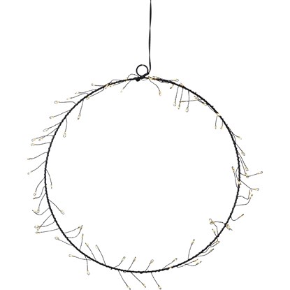 Závěsný svítící věnec STAR NIKE 80xLED P.30 cm černý_0