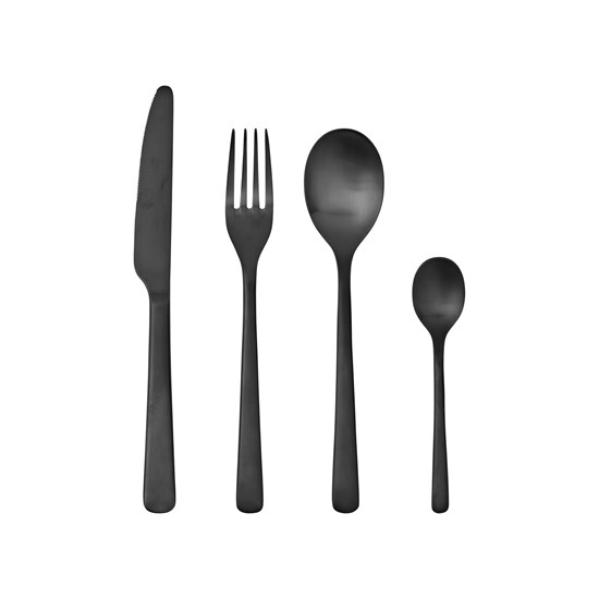 Sada příborů Broste HUNE SET/4 ks nerezová mat.černá_0