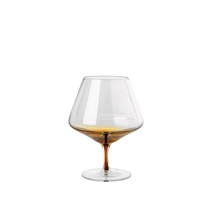 Sklenice na koňak/ brandy Broste AMBER 450ml čirá karamelová_0