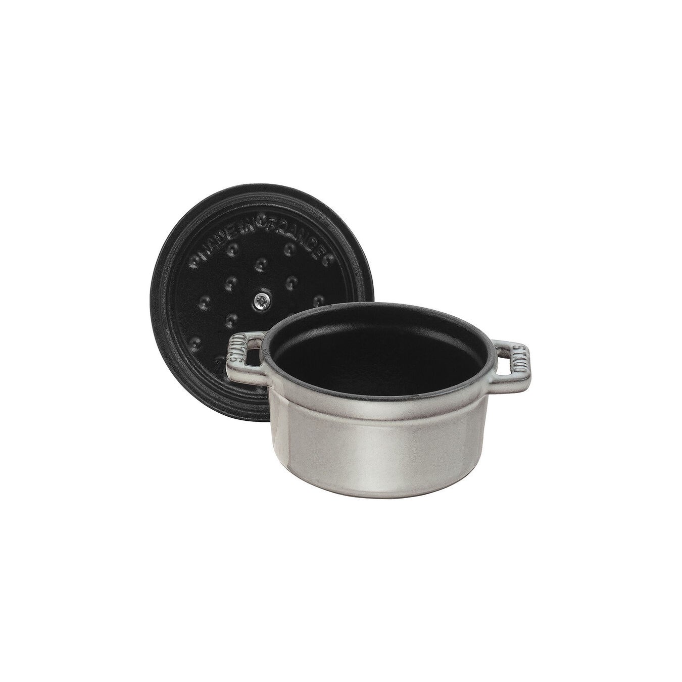 Hrnec STAUB kulatý 10 cm šedý_3