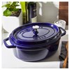 Hrnec STAUB oválný 29 cm modrý_4