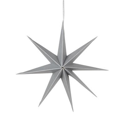 Vánoční hvězna na zavěšení P.50 cm stříbrná_0