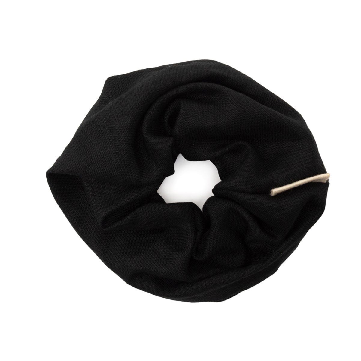 Lněná gumička do vlasů Monk & Anna black_0