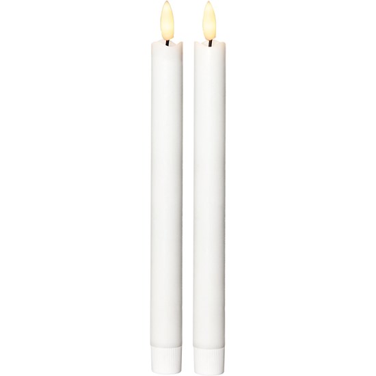 LED svíčky FLAMME SET/2ks V,25cm bílé_0