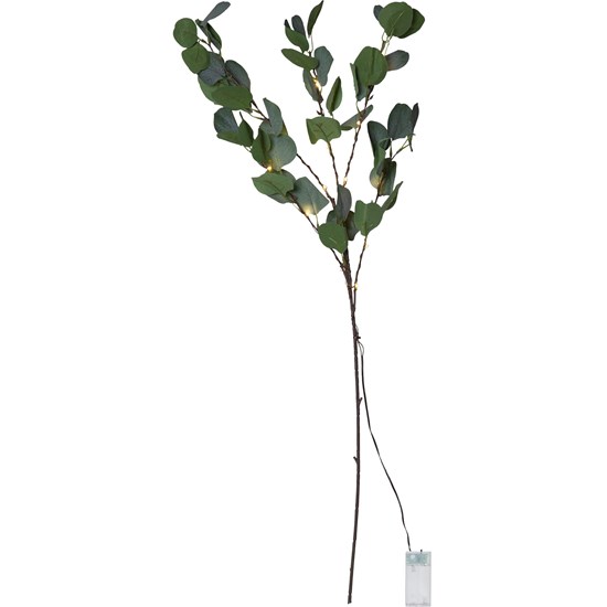 LED dekorační větvička eukalyptu 15xLED V.90cm zelená_0