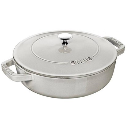 Kastrol se samopodlévací poklicí 24 cm bílý lanýž_2