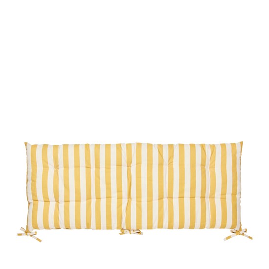Podsedák na lavici Broste FRANA žluto/bílý_1