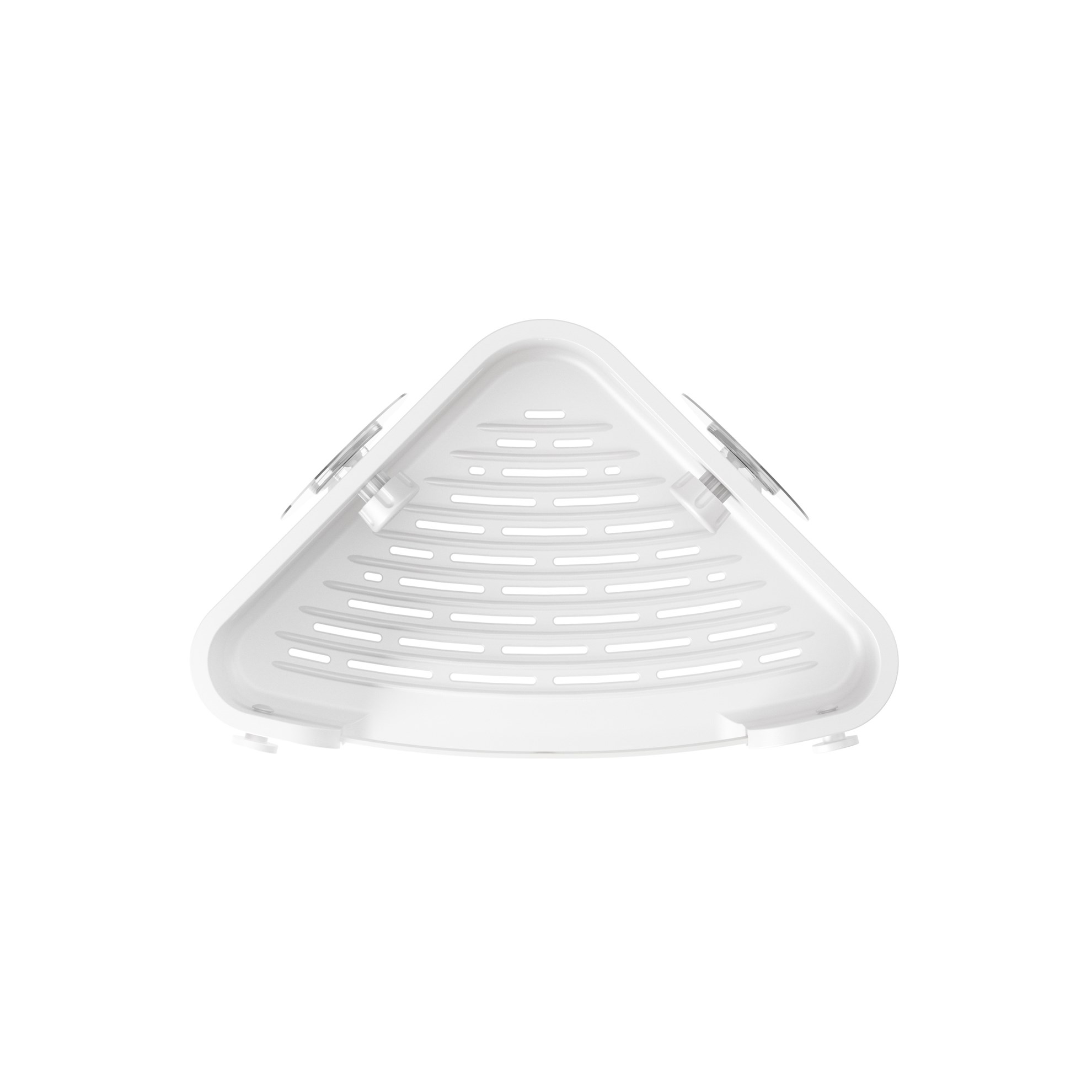 Nástěnná rohová polička FLEX ADHESIVE bílá_2