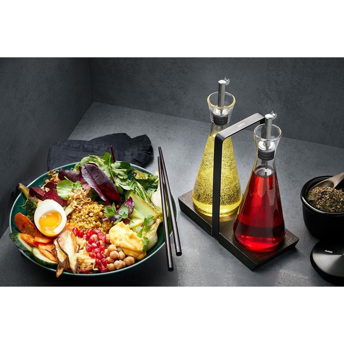 Sada láhví na ocet a olej X-PLOSION SET/2ks se stojanem_0