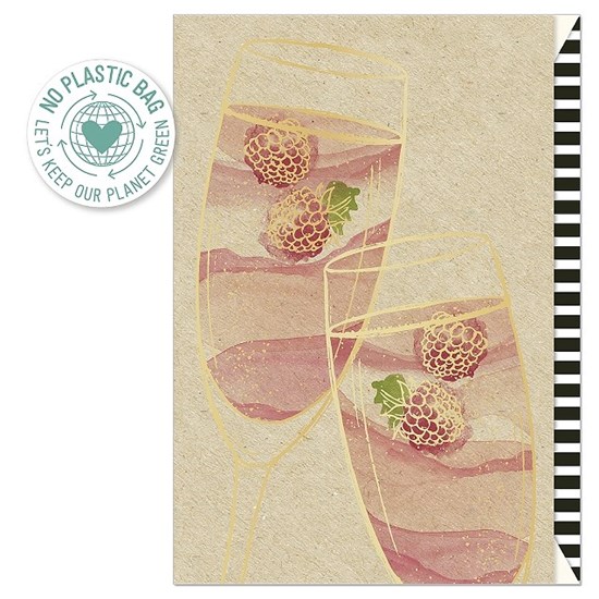 Přání ražené 11x17 cm s obálkou Organics_1