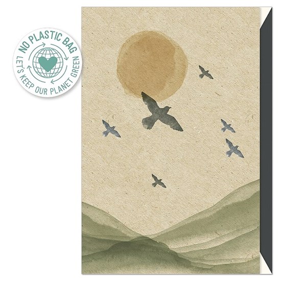 Kondolenční přání ražené 11x17 cm s obálkou Organics_1