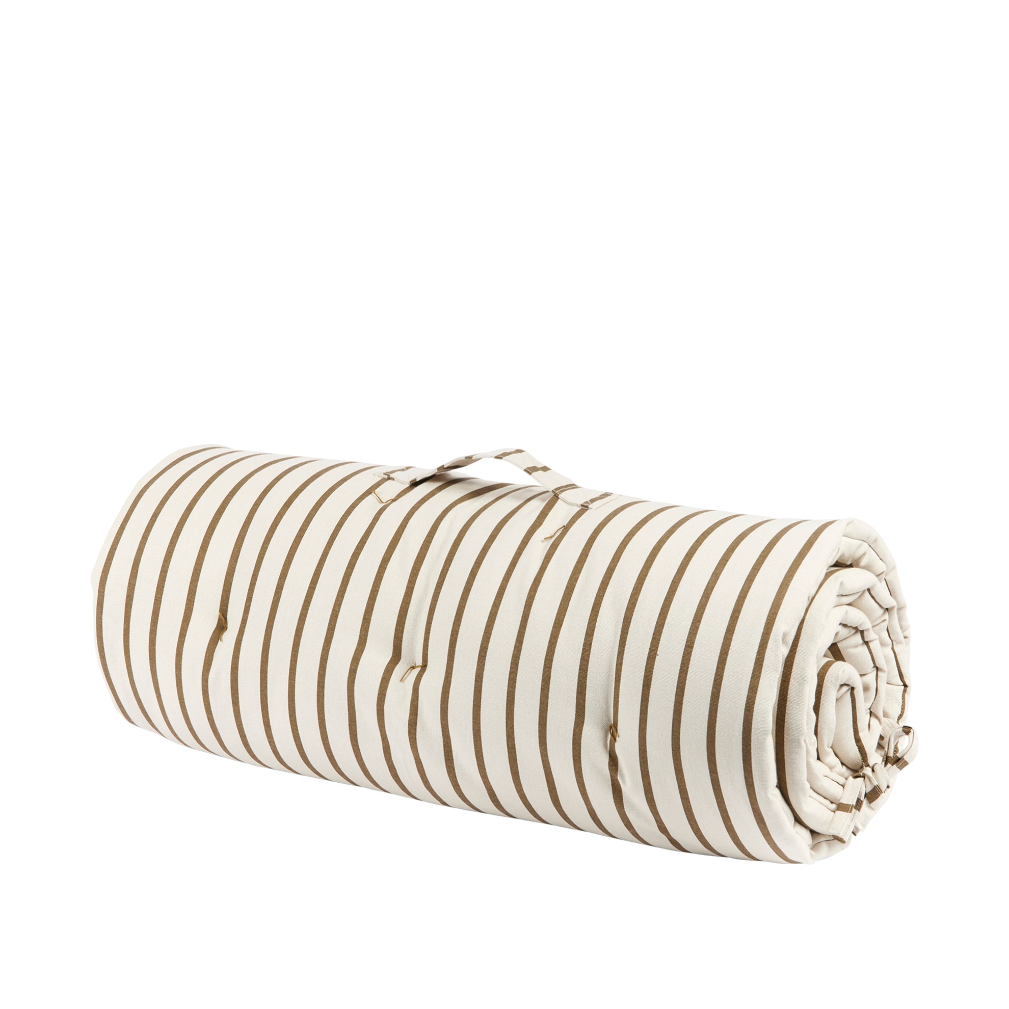 Plážová podložka Broste FRANCA 200x70cm krémová s proužkem_0