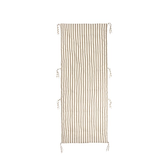 Plážová podložka Broste FRANCA 200x70cm krémová s proužkem_1