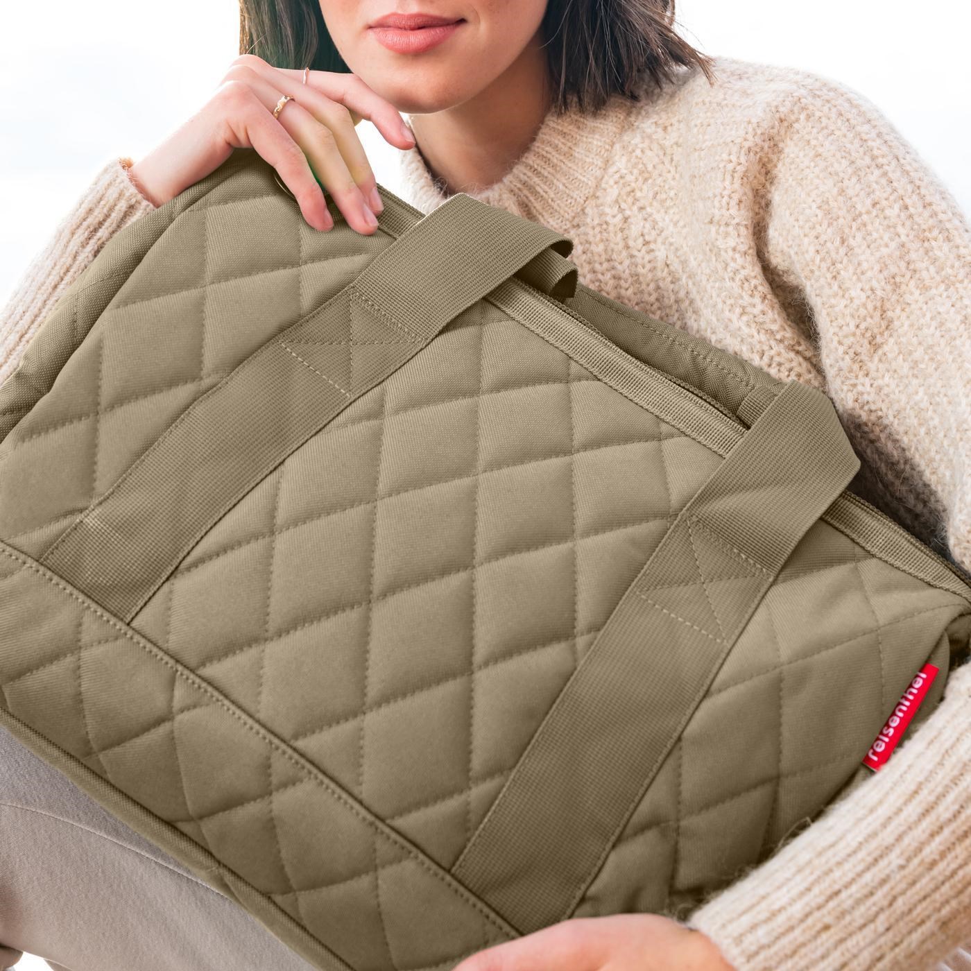 Cestovní taška Allrounder M rhombus olive_0