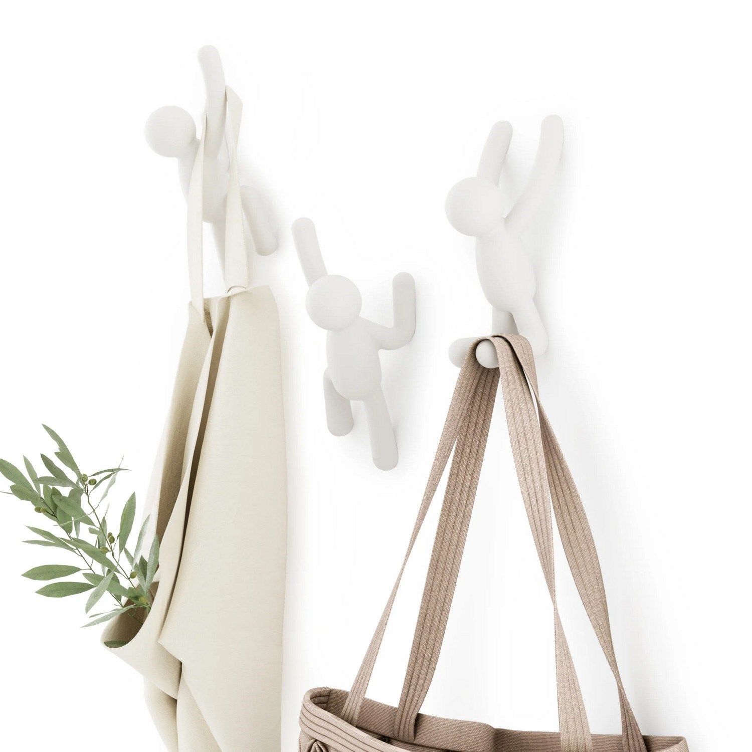 Háček BUDDY SET/3ks bílý_0