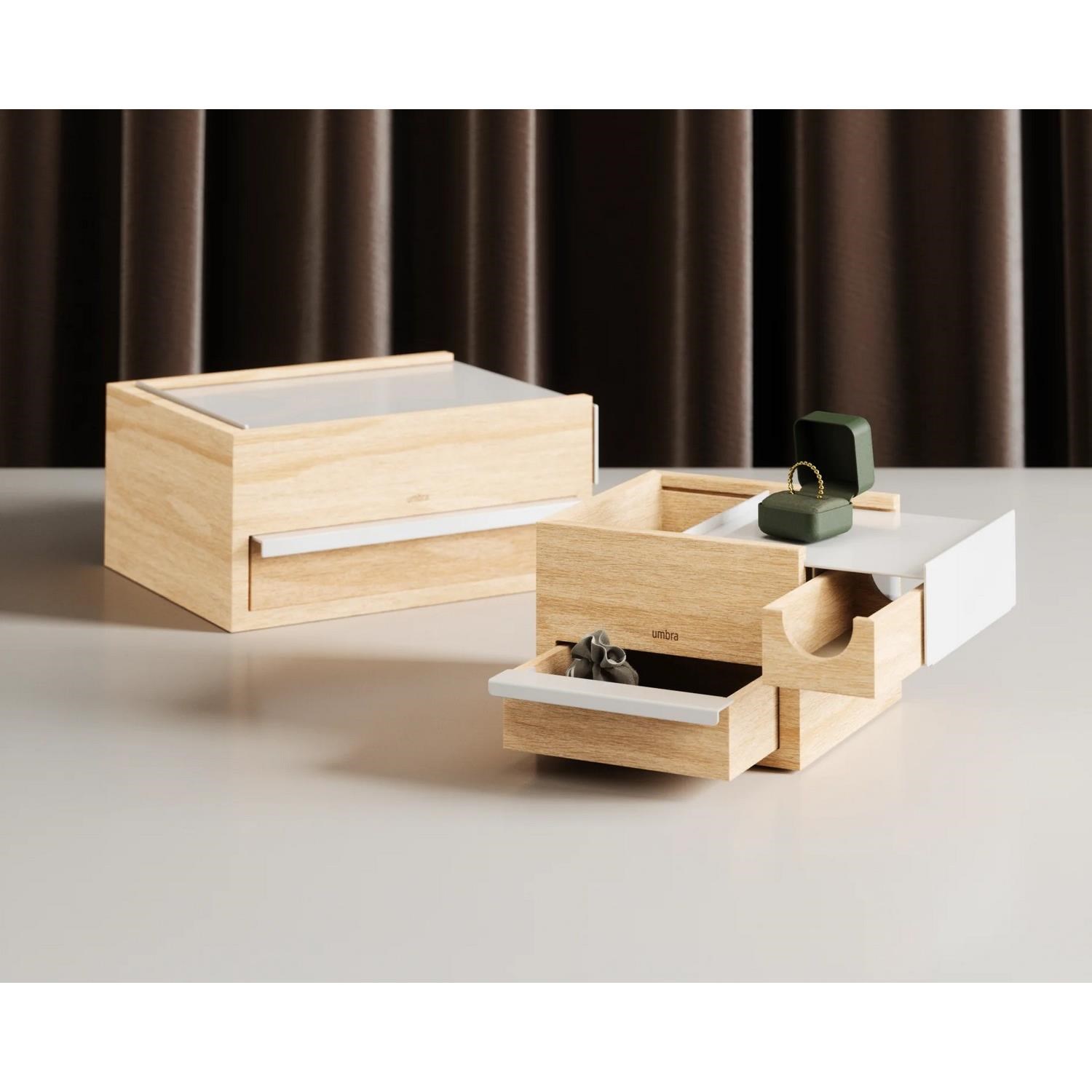 Šperkovnice STOWIT MINI bílá, přírodní_1