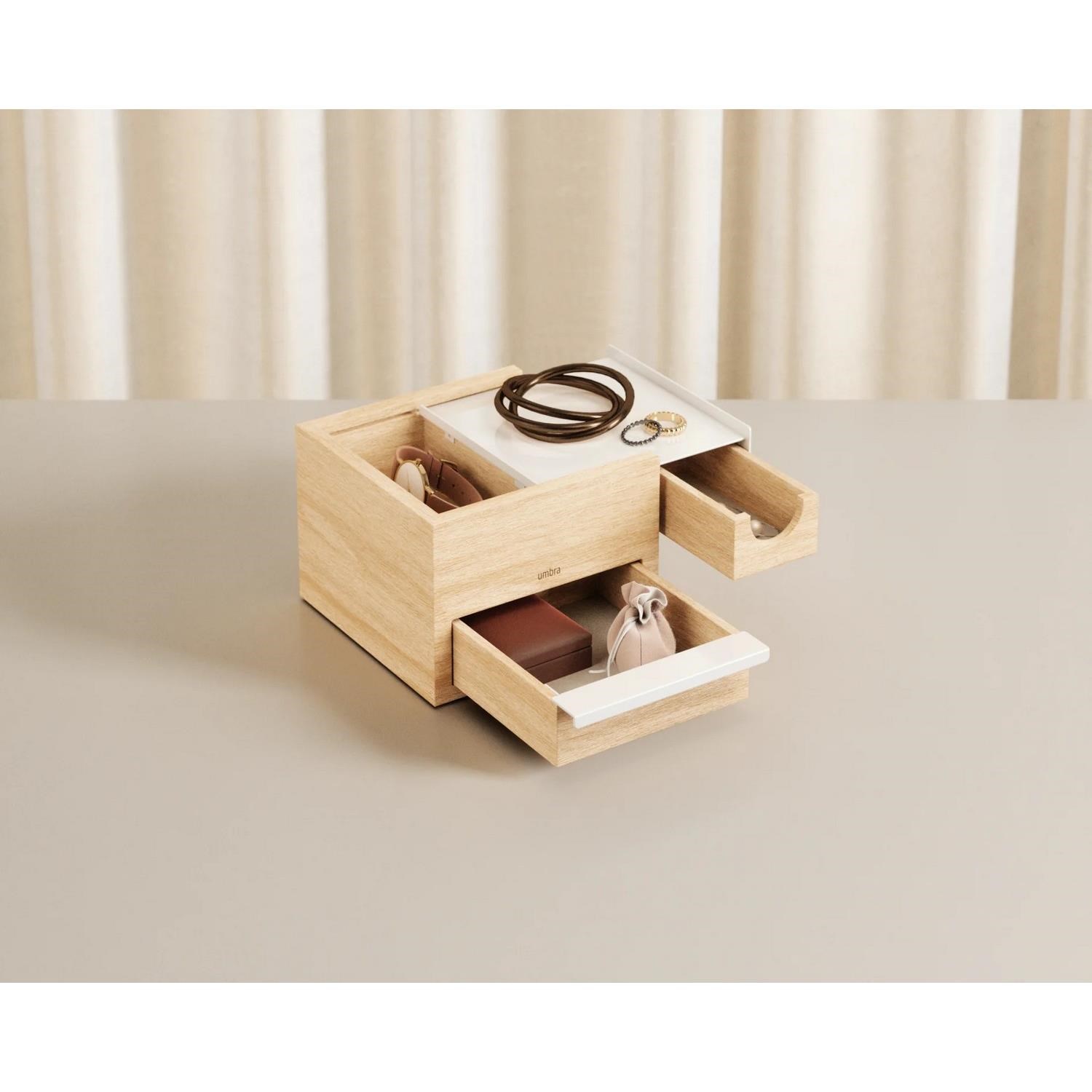 Šperkovnice STOWIT MINI bílá, přírodní_2