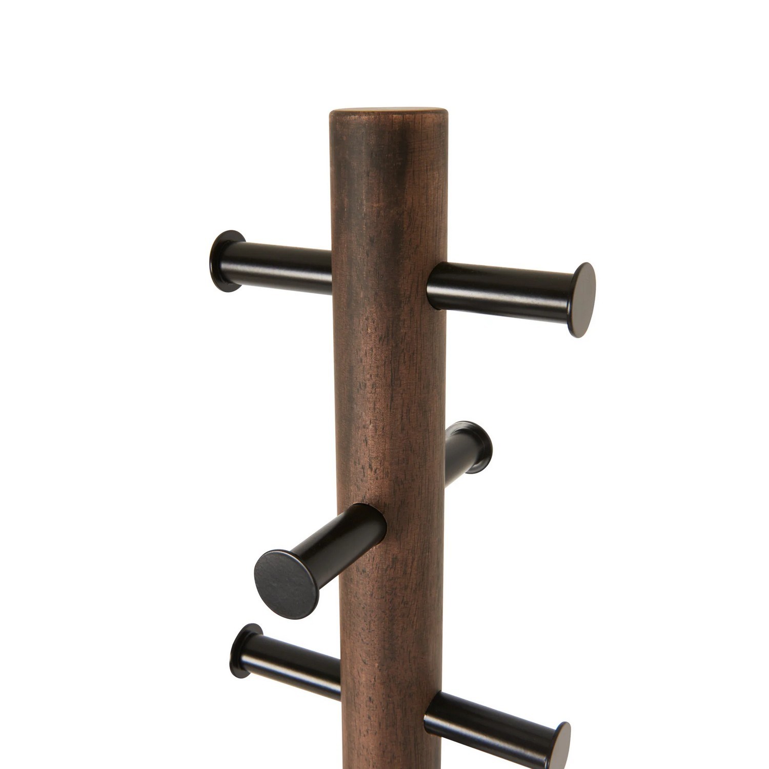 Věšák PILLAR 165x51 cm černý, hnědý_2