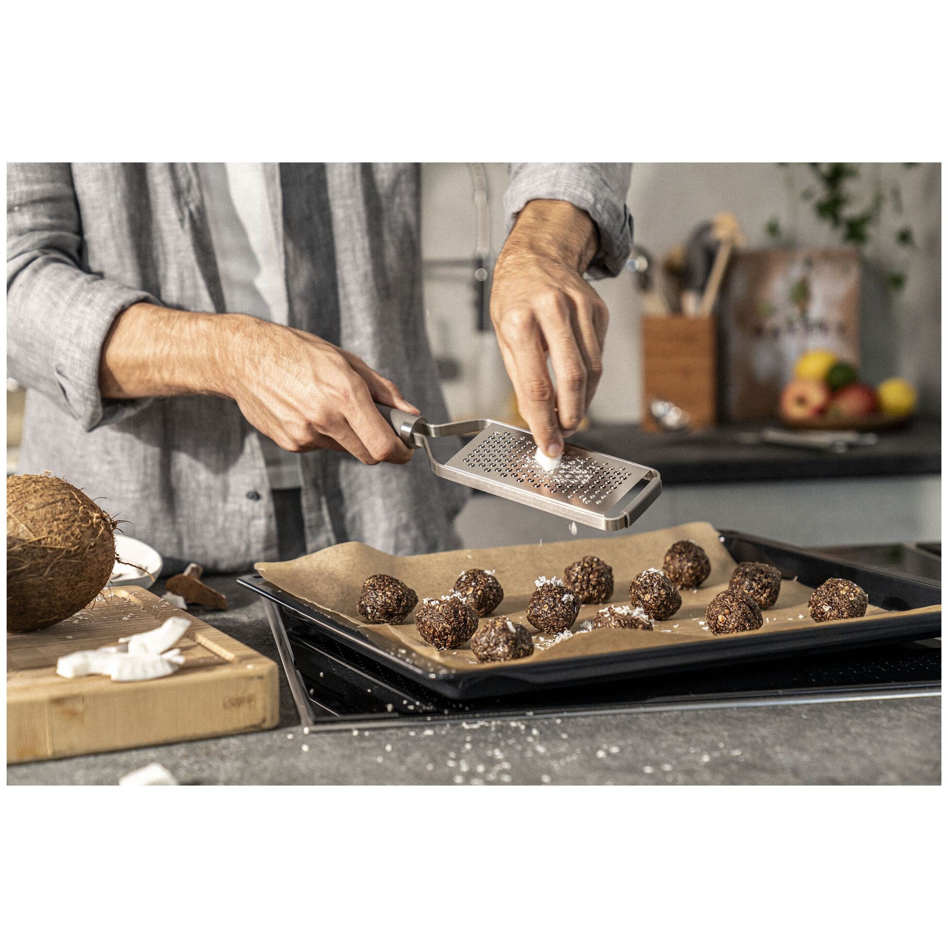 Nerezové struhadlo TWIN PRO střední D.34cm šedé_2