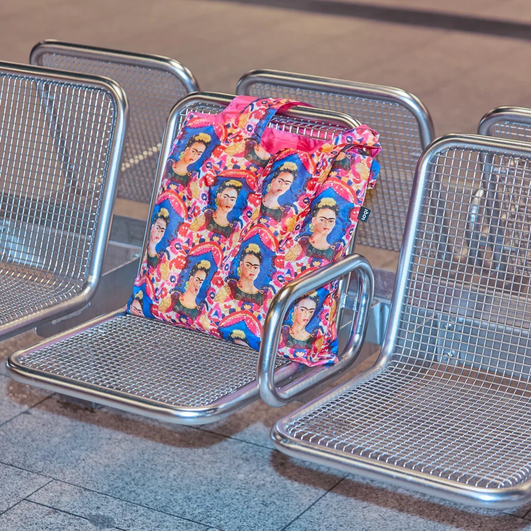 LOQI skládací taška - Museum - The Frame (Self-Portrait) - FRIDA KAHLO_1