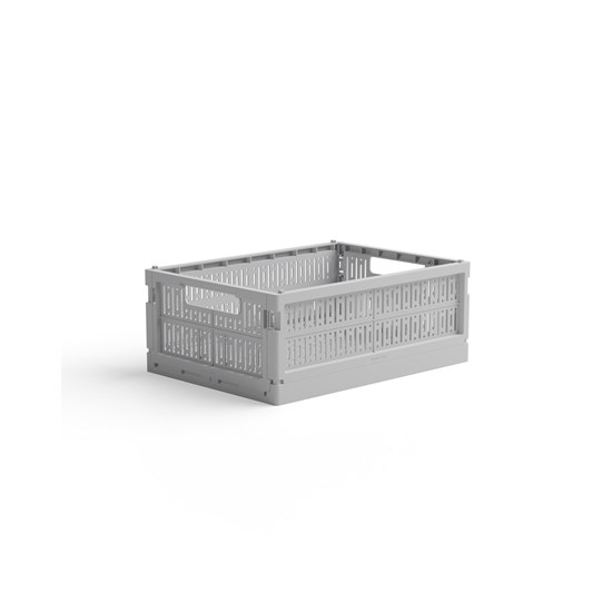 Skládací přepravka midi Made Crate - misty grey_0