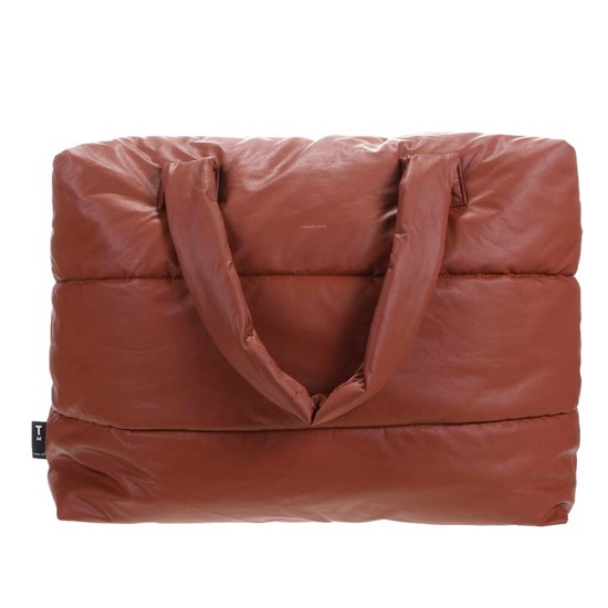 Velká prošívaná taška Tinne + Mia CAMILL red wood_2