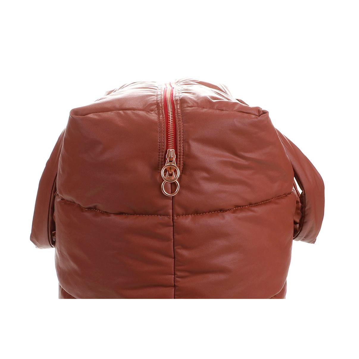 Velká prošívaná taška Tinne + Mia CAMILL red wood_2