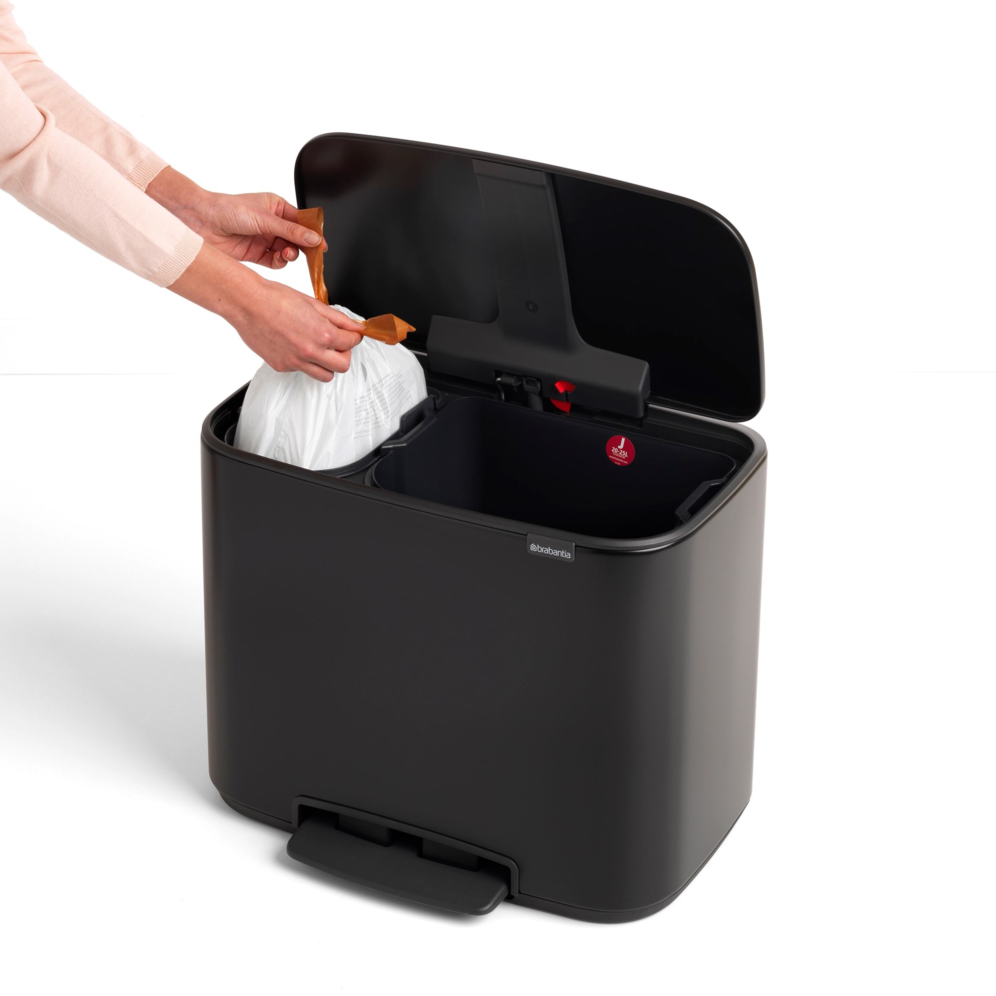 Pedálový odpadkový koš Brabantia BO 11l/23l černý_6