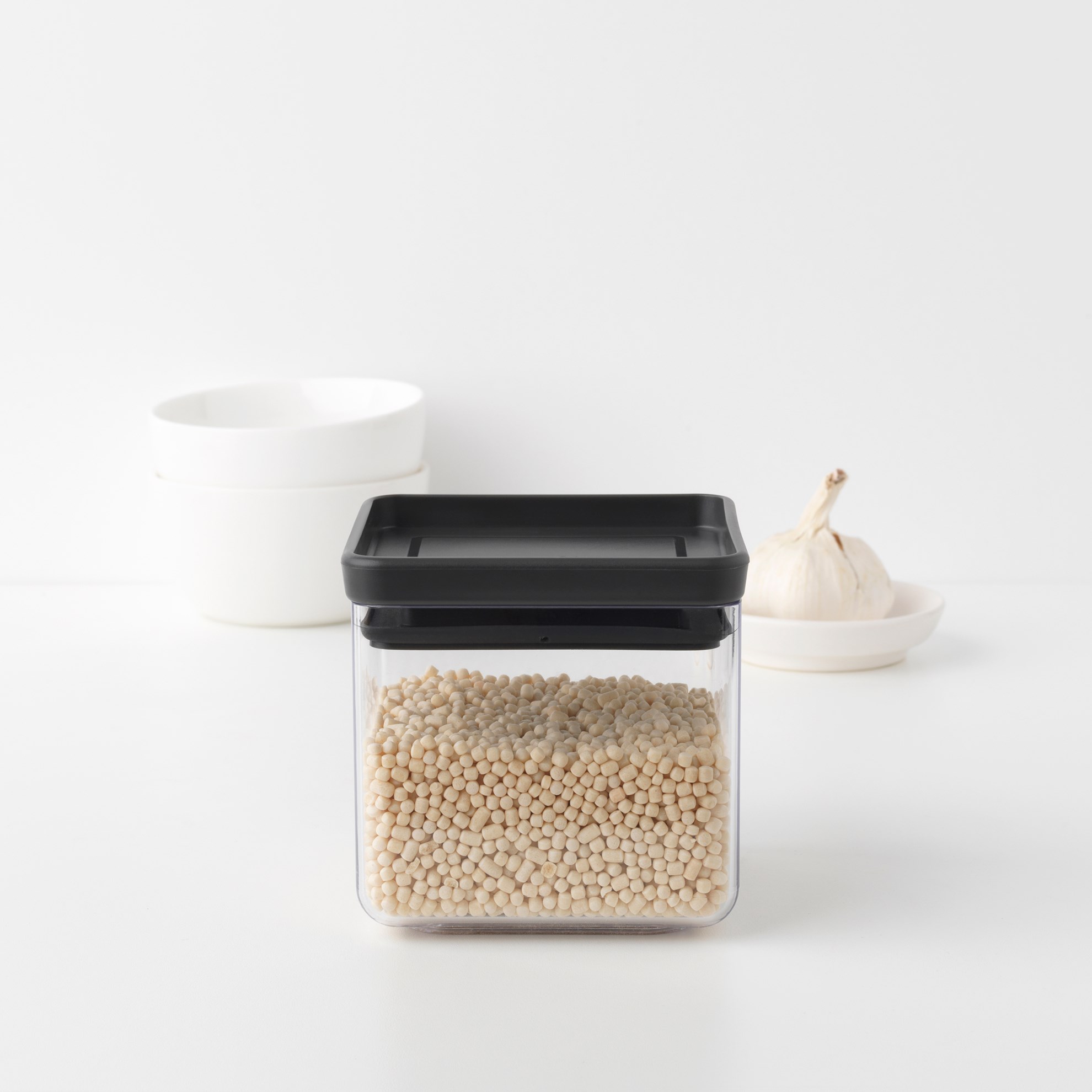 Plastová dóza Brabantia SQUARE 700ml tmavě šedá_2