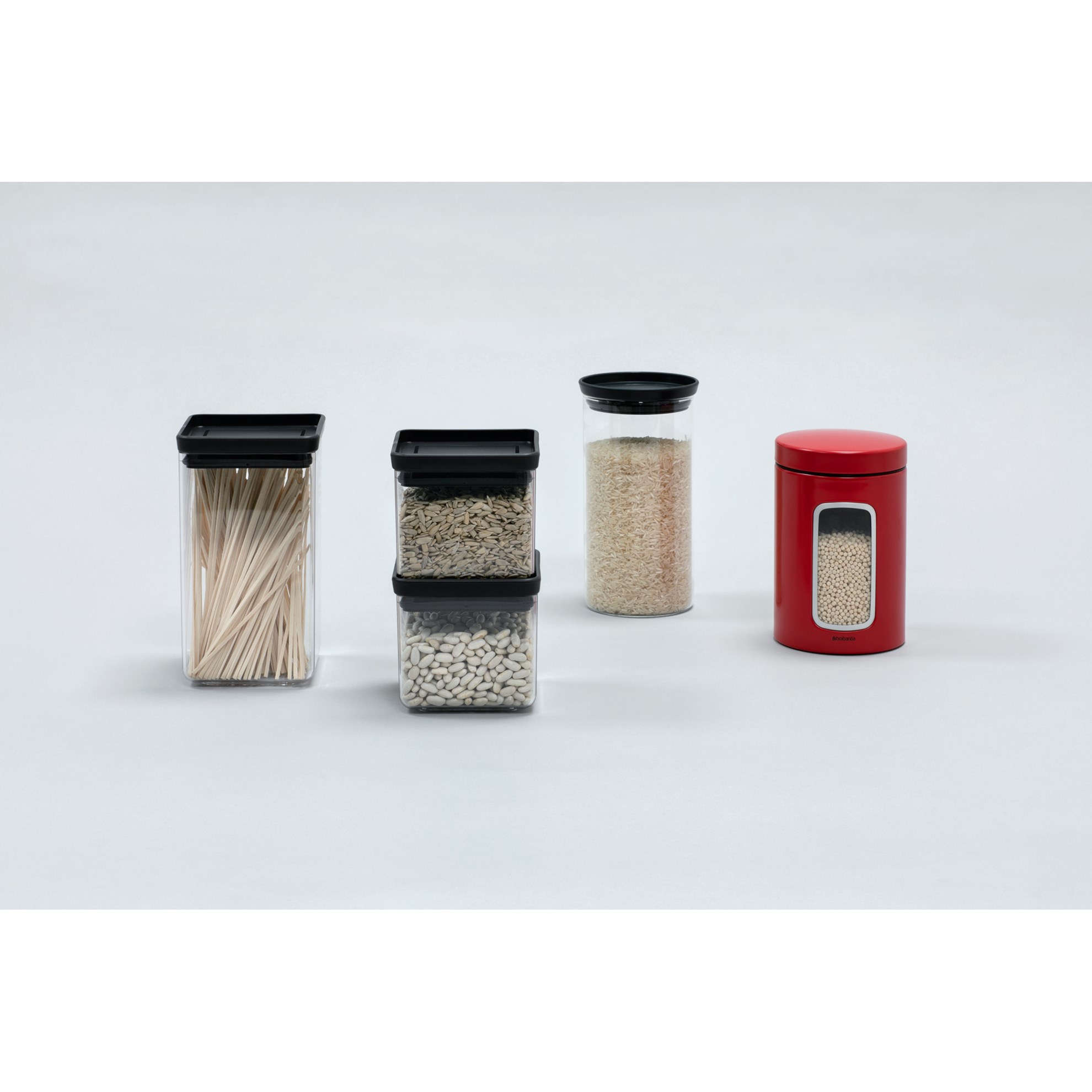 Plastová dóza Brabantia SQUARE 700ml tmavě šedá_4