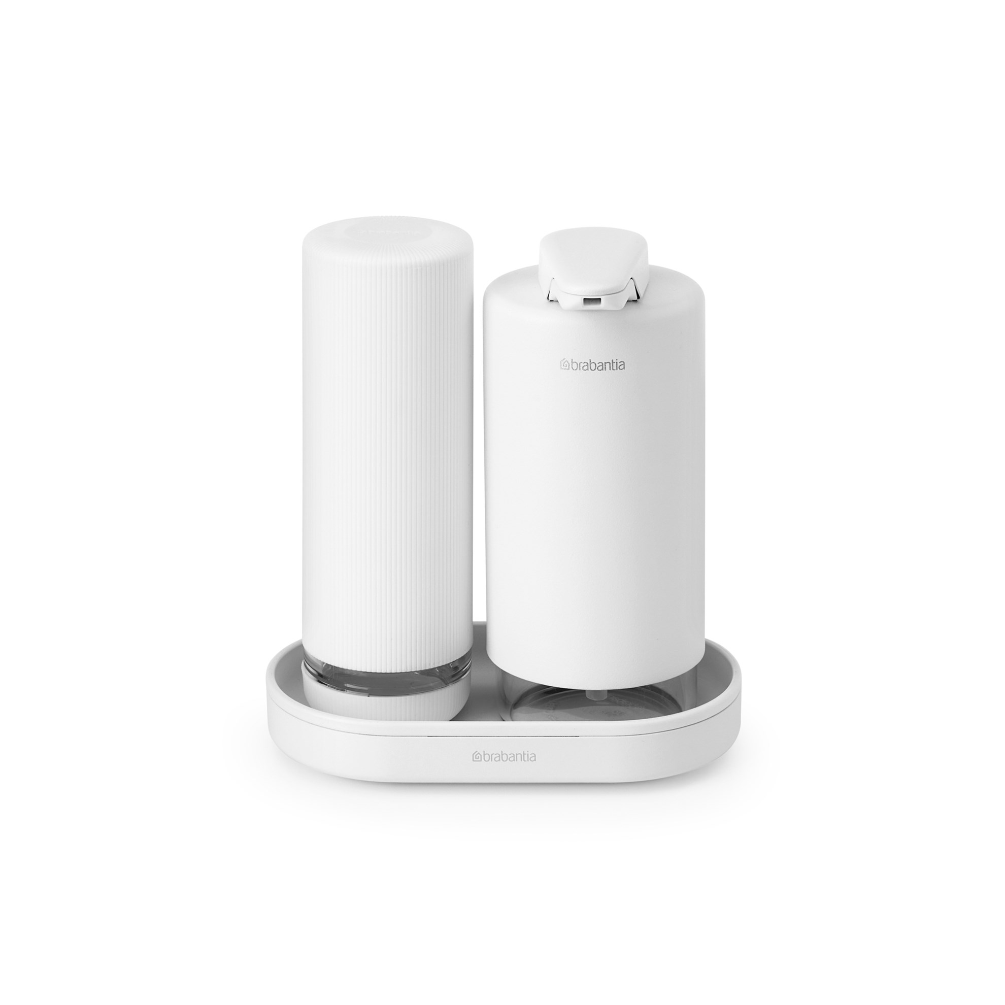 Sada dávkovačů na mýdlo/saponát Brabantia SINKSTYLE 2x200ml bílé_2