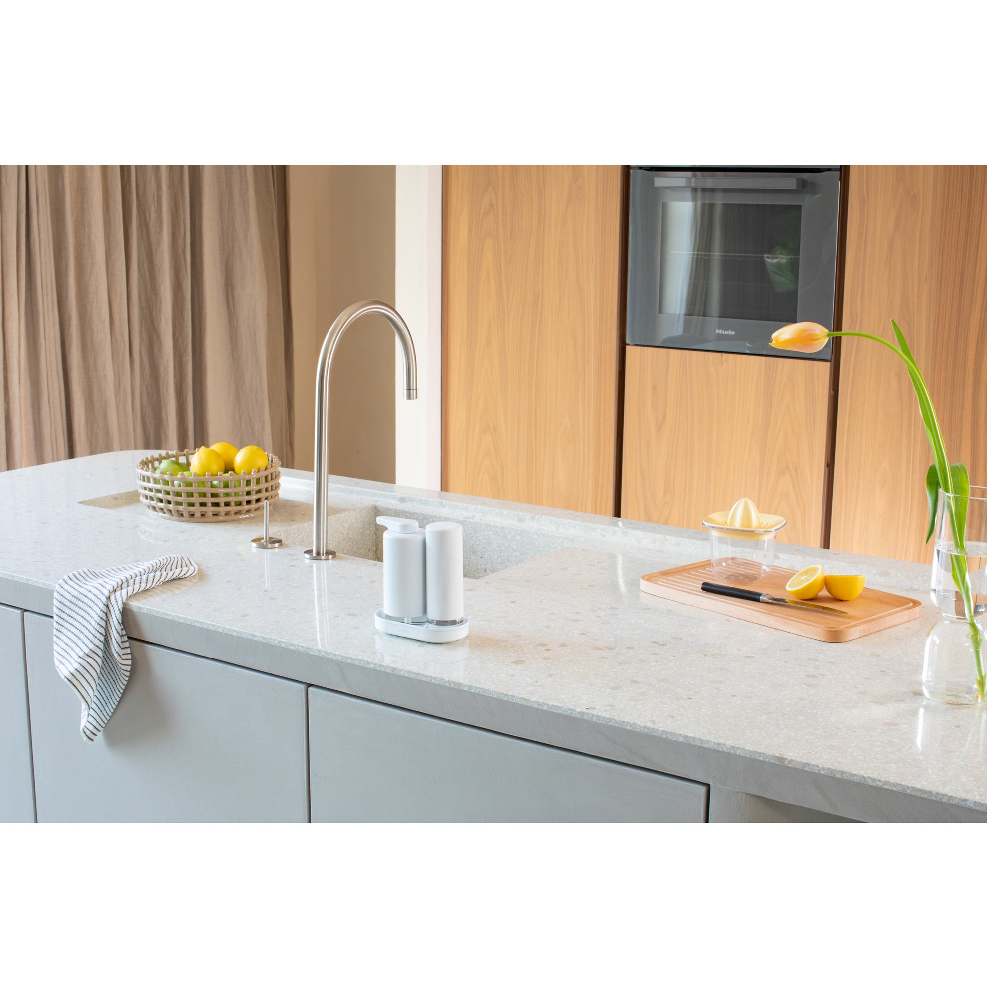 Sada dávkovačů na mýdlo/saponát Brabantia SINKSTYLE 2x200ml bílé_7