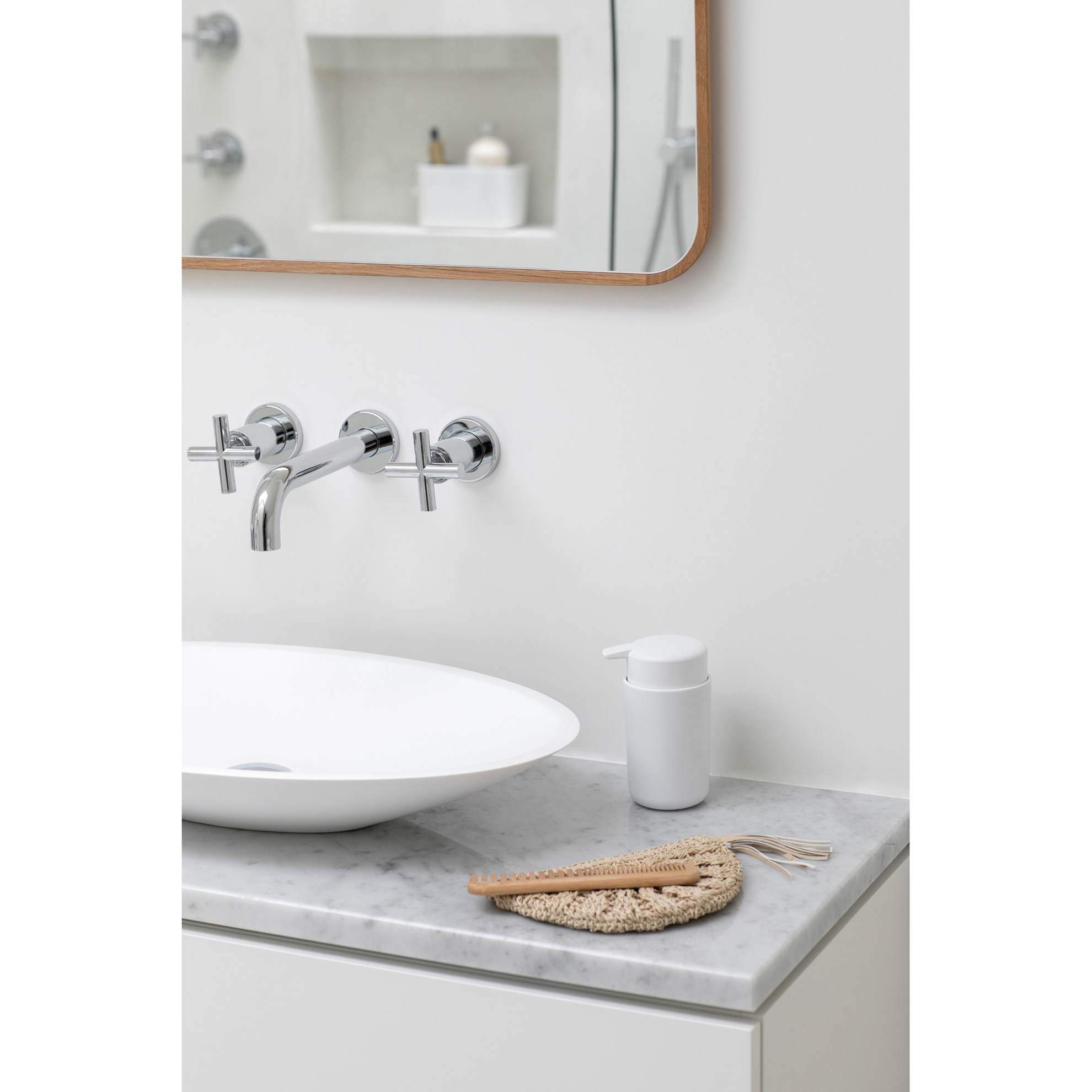 Dávkovač mýdla Brabantia 250ml bílý_4