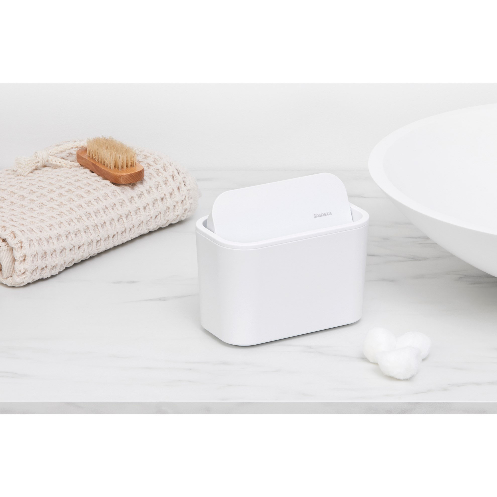 Mini odpadkový koš Brabantia MINDSET 15x8,5cm tmavě bílý_8