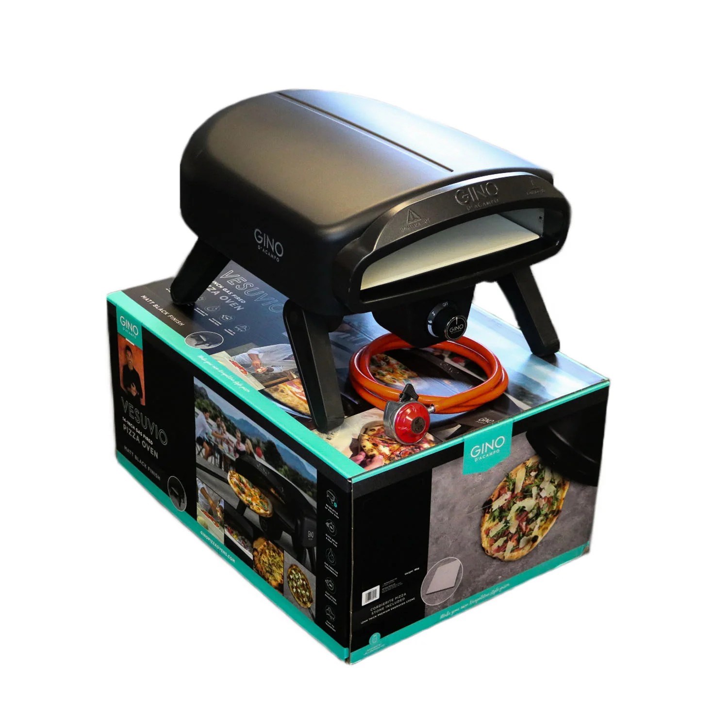 Plynová trouba na pizzu Gino VESUVIO černá_10