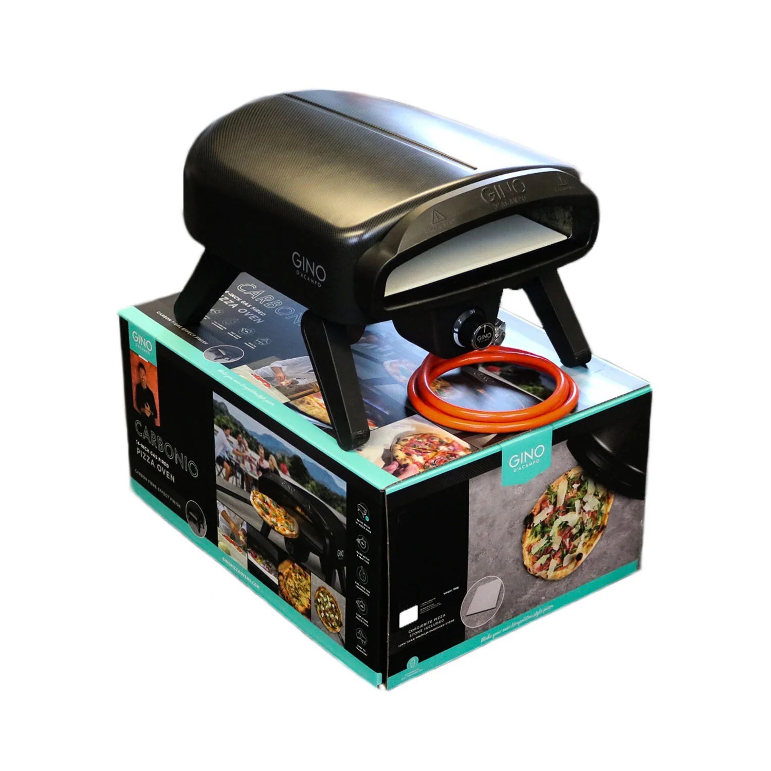 Plynová trouba na pizzu Gino CARBONIO černá_6