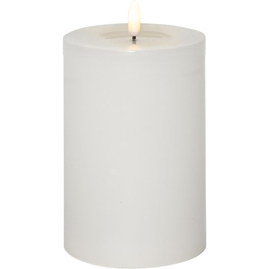 LED svíčka FLAMME FLOW V.17,5cm bílá_0