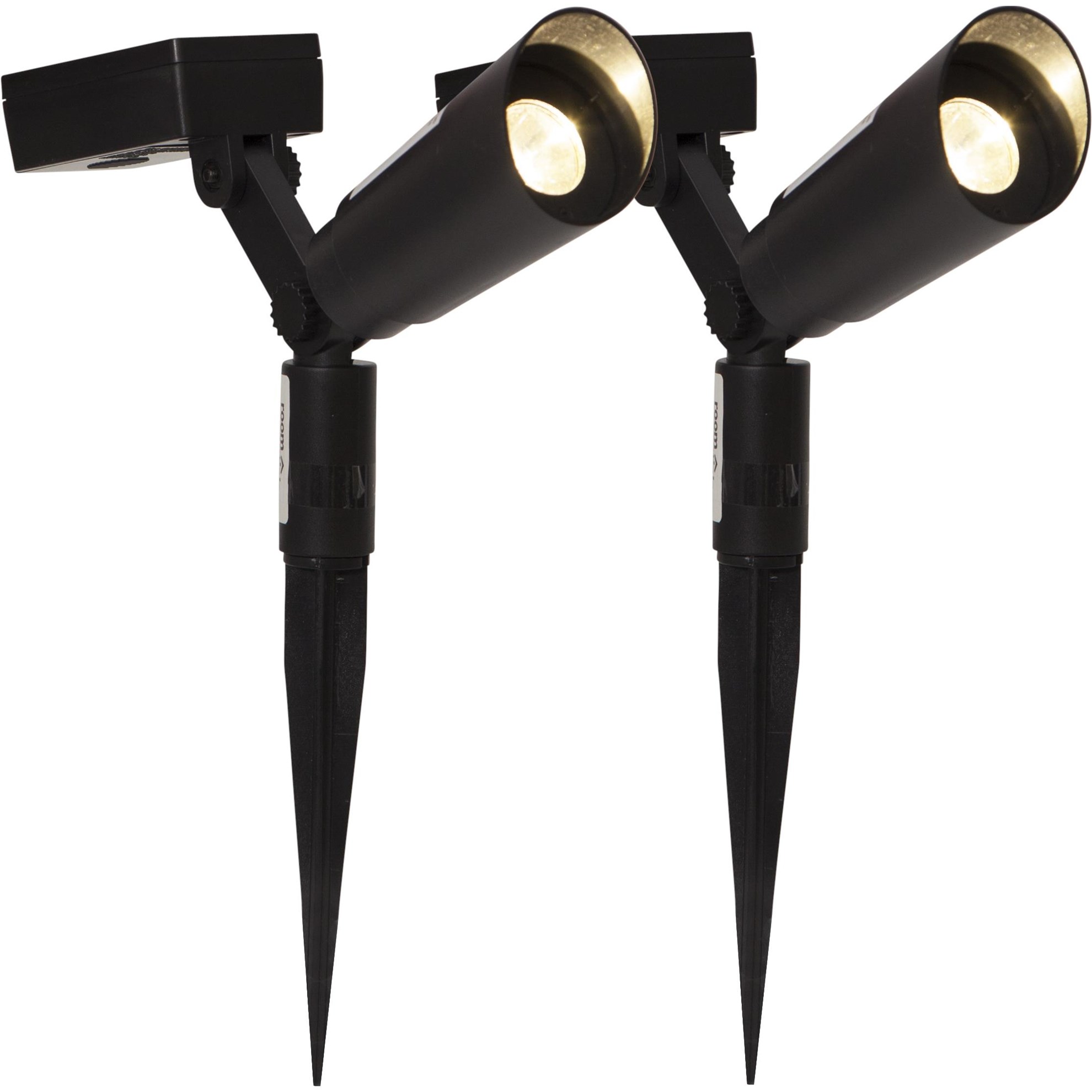 LED solární reflektor POWERSPOT V.15cm SET/2ks černý_0