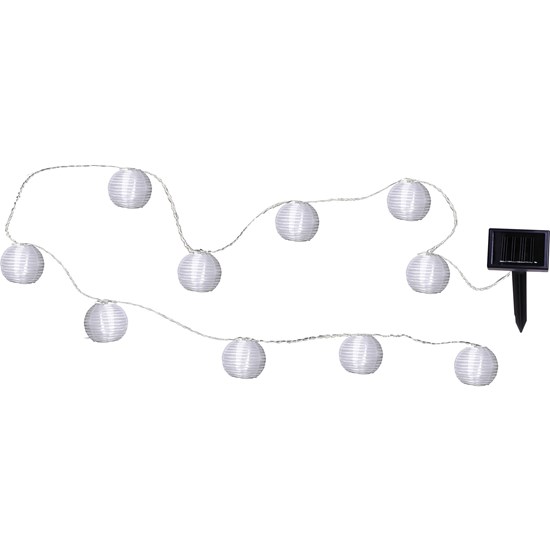 LED solární řetěz FESTIVAL 10x LED D.2,7m bílý_0